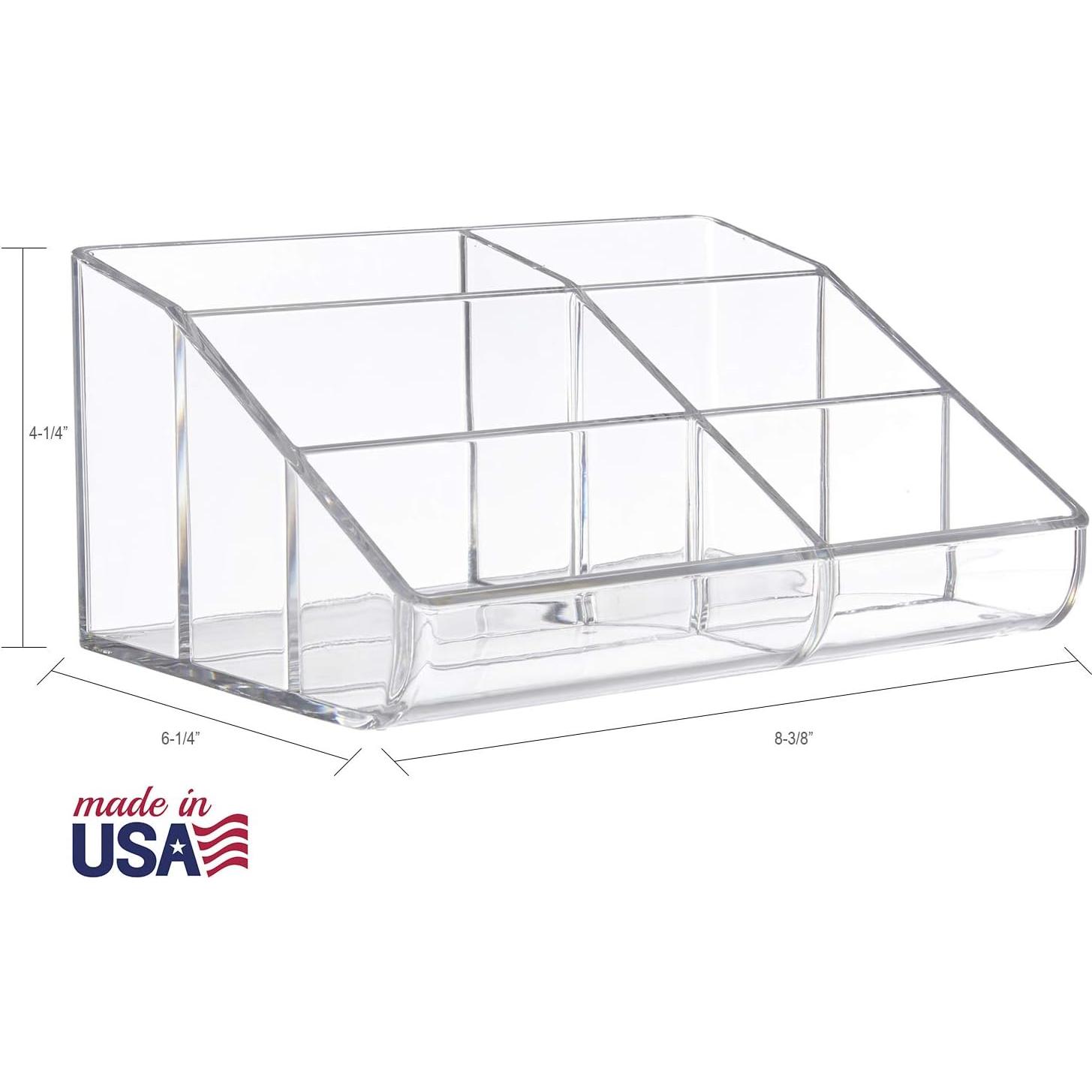 Organizador de Maquillaje STORi Transparente 6 Compartimentos