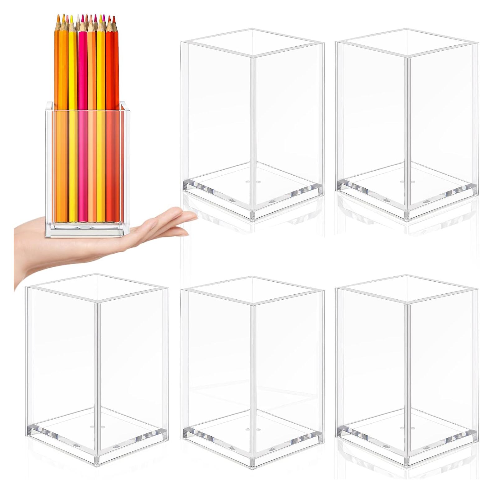 Soporte Acrílico Transparente Outus para Escritorio 6 Piezas