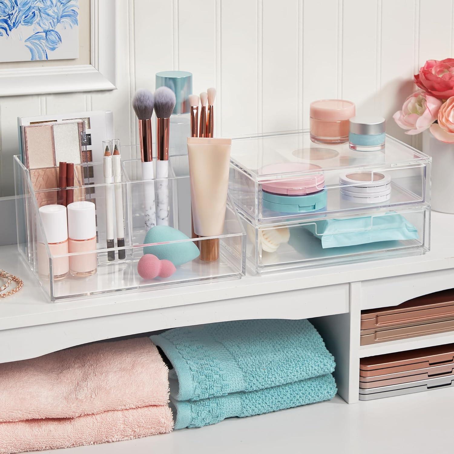 Organizador de Maquillaje STORi Chloe Apilable Transparente