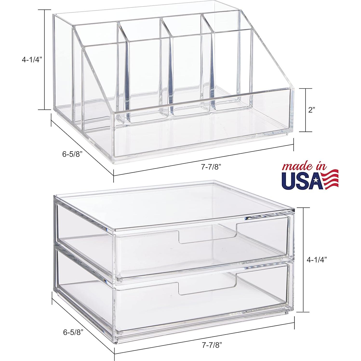 Organizador de Maquillaje STORi Chloe Apilable Transparente