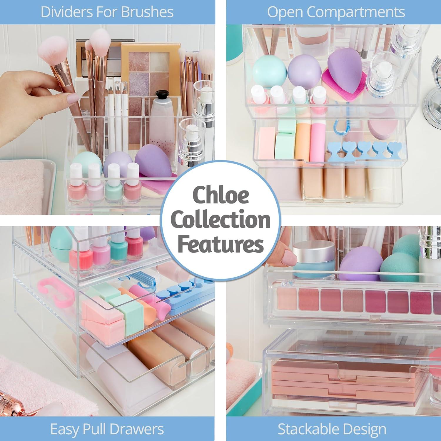 Organizador de Maquillaje STORi Chloe Apilable Transparente