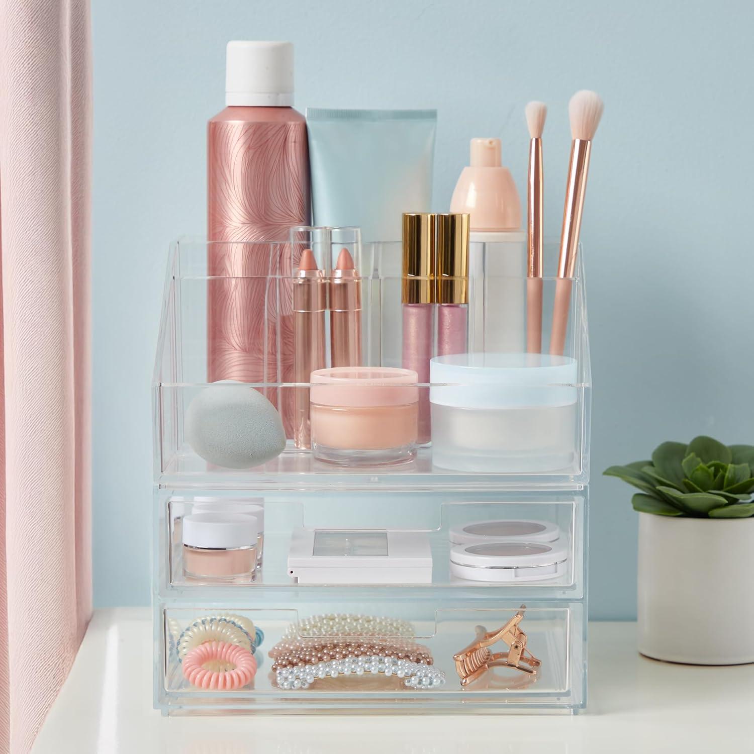 Organizador de Maquillaje STORi Chloe Apilable Transparente