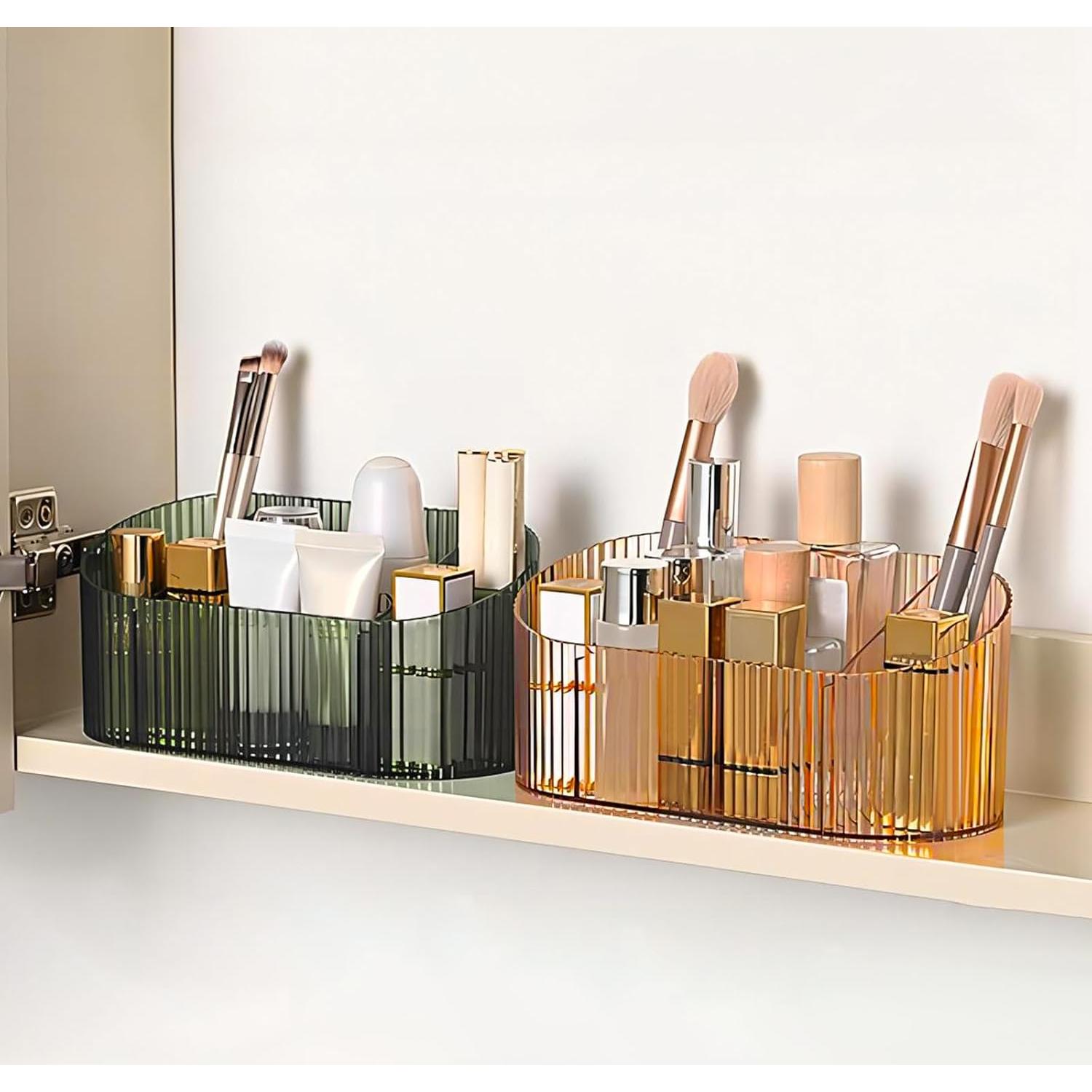 Soporte para Brochas de Maquillaje DASITON Amarillo 5 Compartimentos