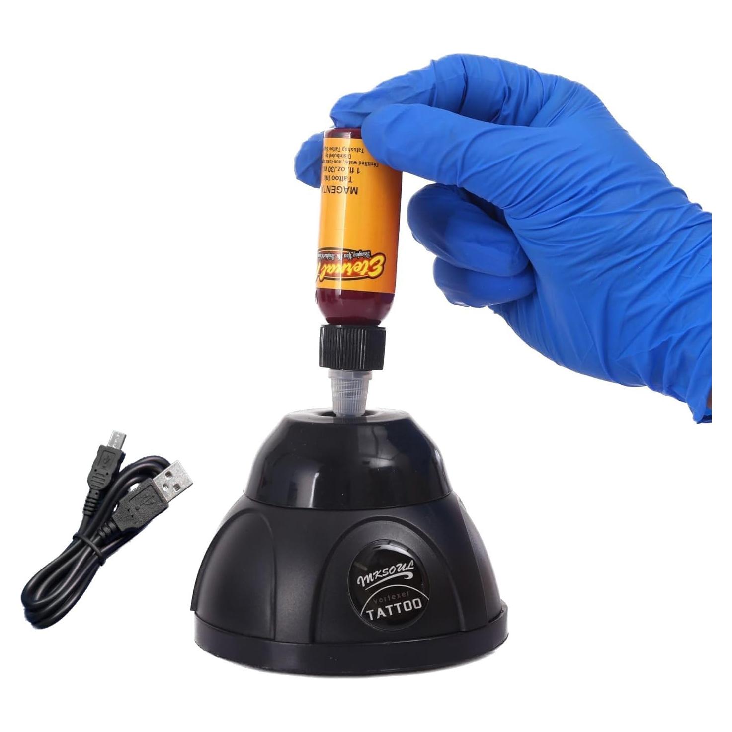 Mezclador Vortex Mini Inalámbrico 5200RPM para Tatuajes y Pintura