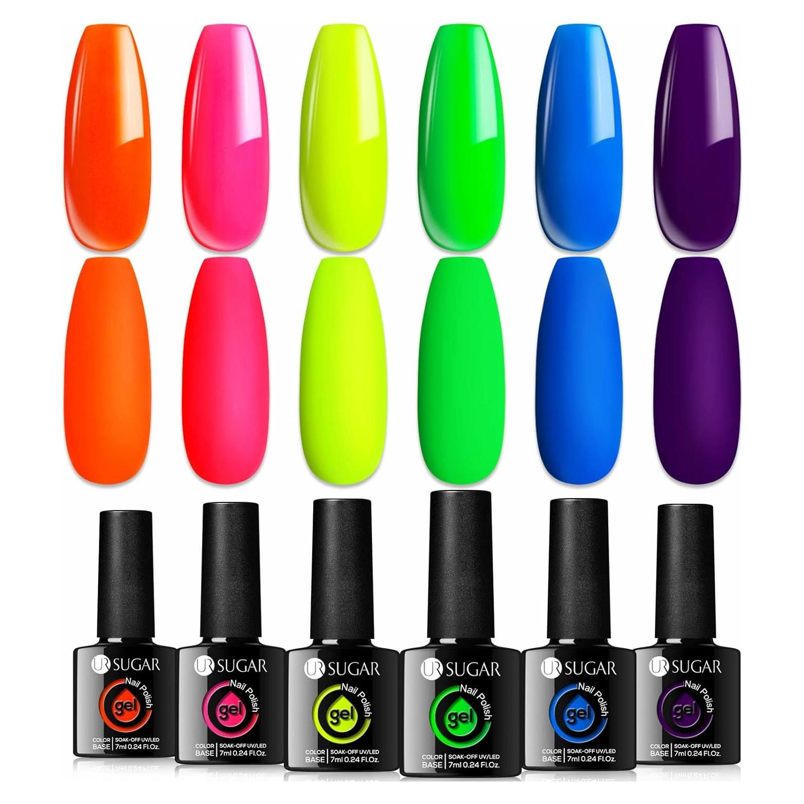 Set de Esmalte de Uñas en Gel Neón UR SUGAR - 6 Colores
