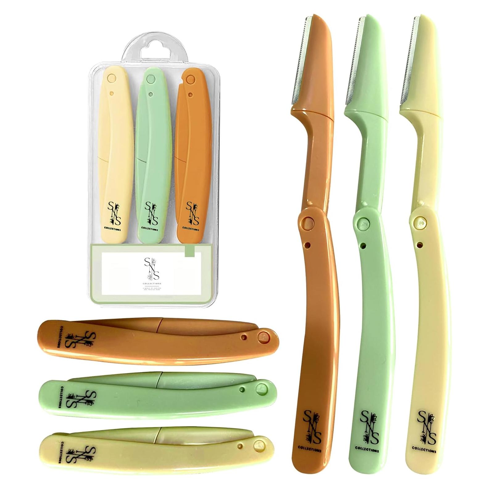 Rasuradora de Cejas SNS Collections - Dermaplaning Suave Verde