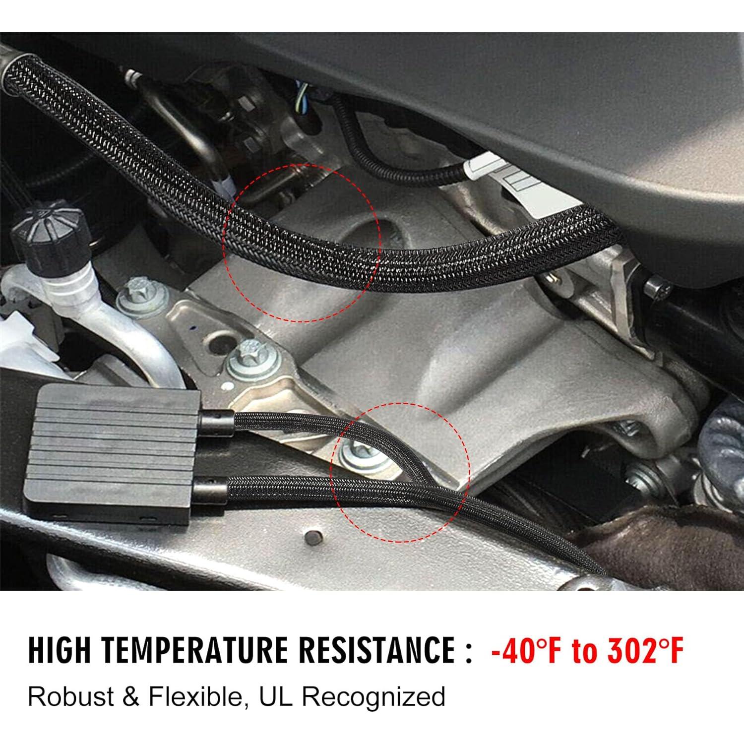 Manga de Cable Moxita 3,05 m 1,27 cm Negro Protector