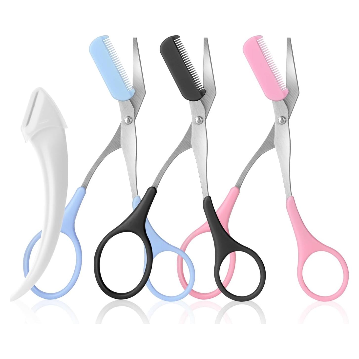 Tijeras para Cejas JIAKAI 3 Piezas Acero Inoxidable