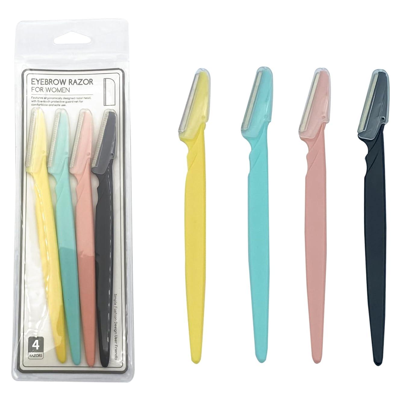 Rasuradora de Cejas Szeyuen 4 Pcs Acero Inoxidable 14.73 cm