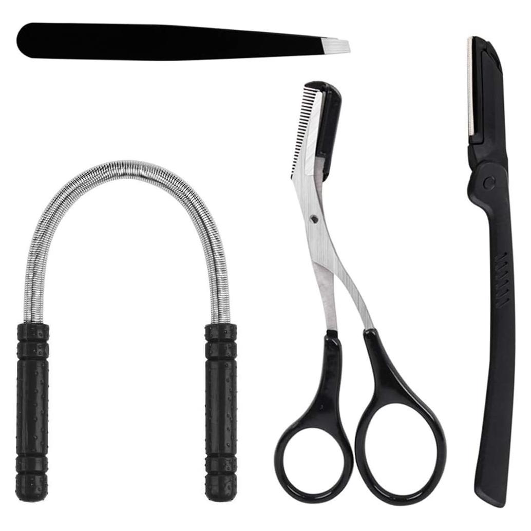 Set de Eliminación de Vello Facial Kapmore S-1 con Pinzas y Rasuradora