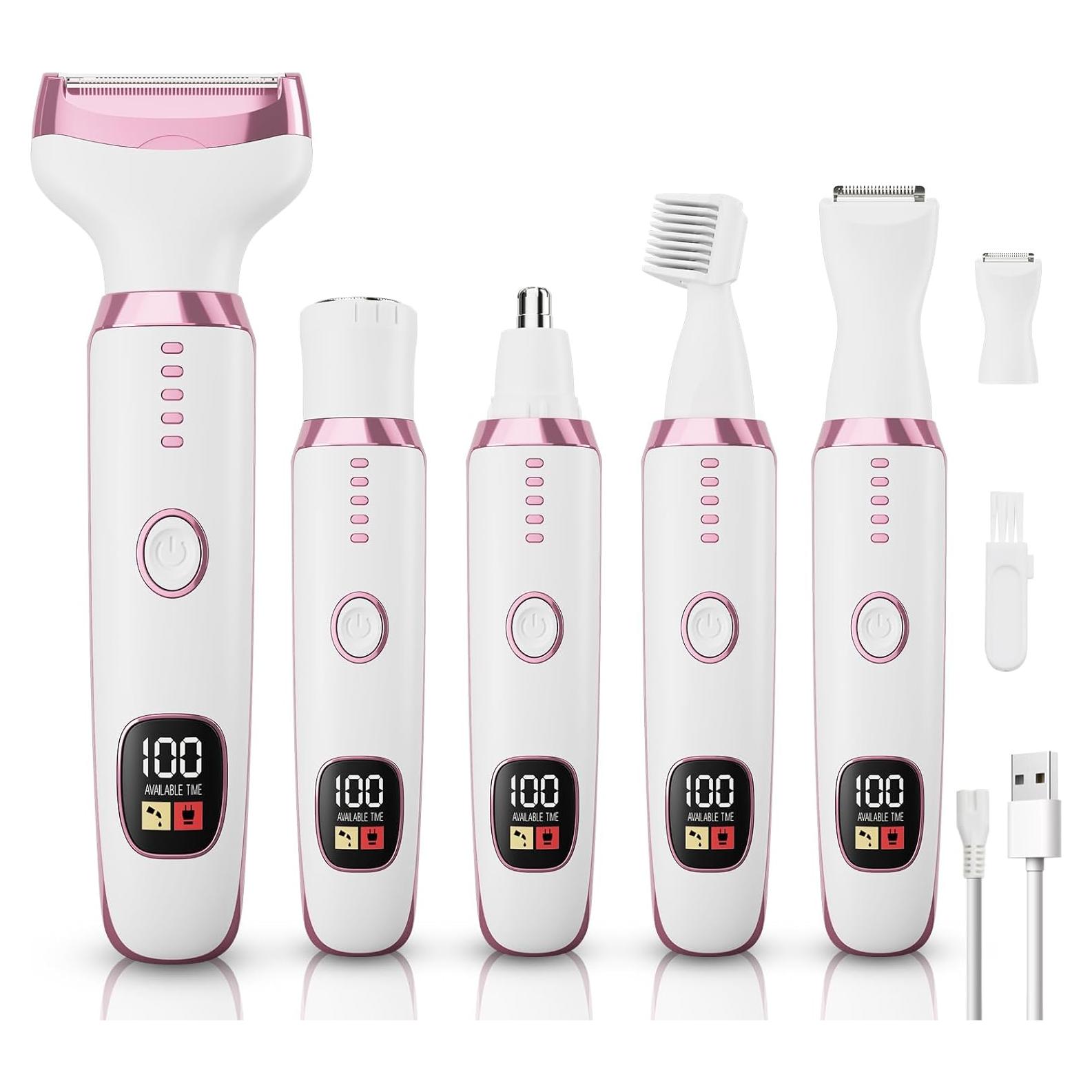 Afeitadora eléctrica 5 en 1 Ourceccare RF-3028A Blanca