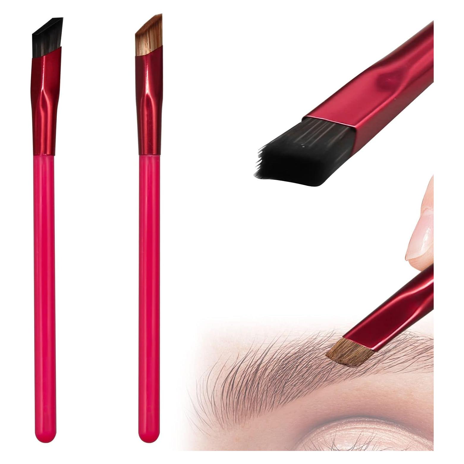 Brocha de Cejas Multifuncional HINGTAI 15 cm - Angulada y Fina