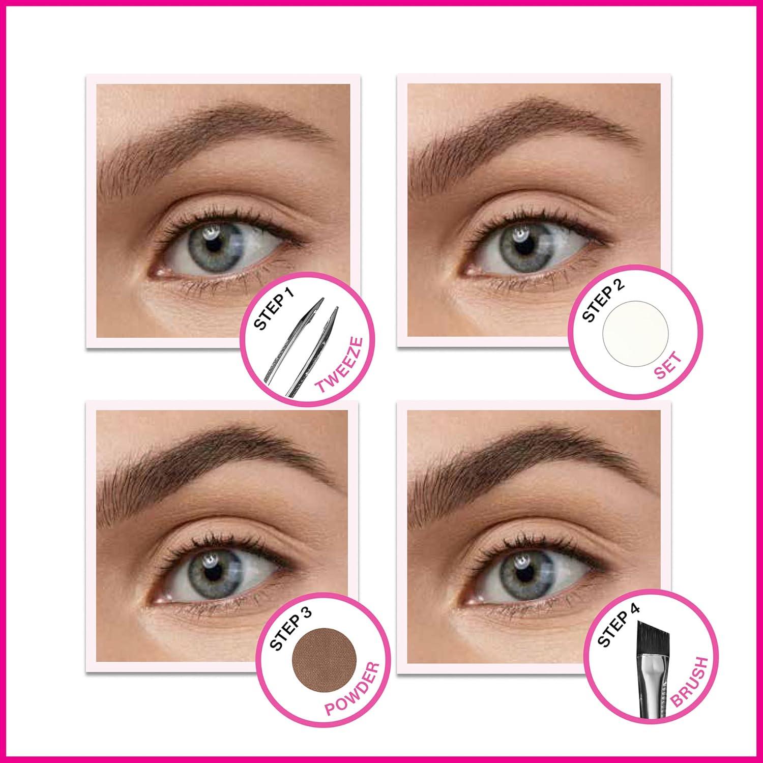 Kit de Maquillaje para Cejas Wet n Wild - Polvo, Cera, Pinzas