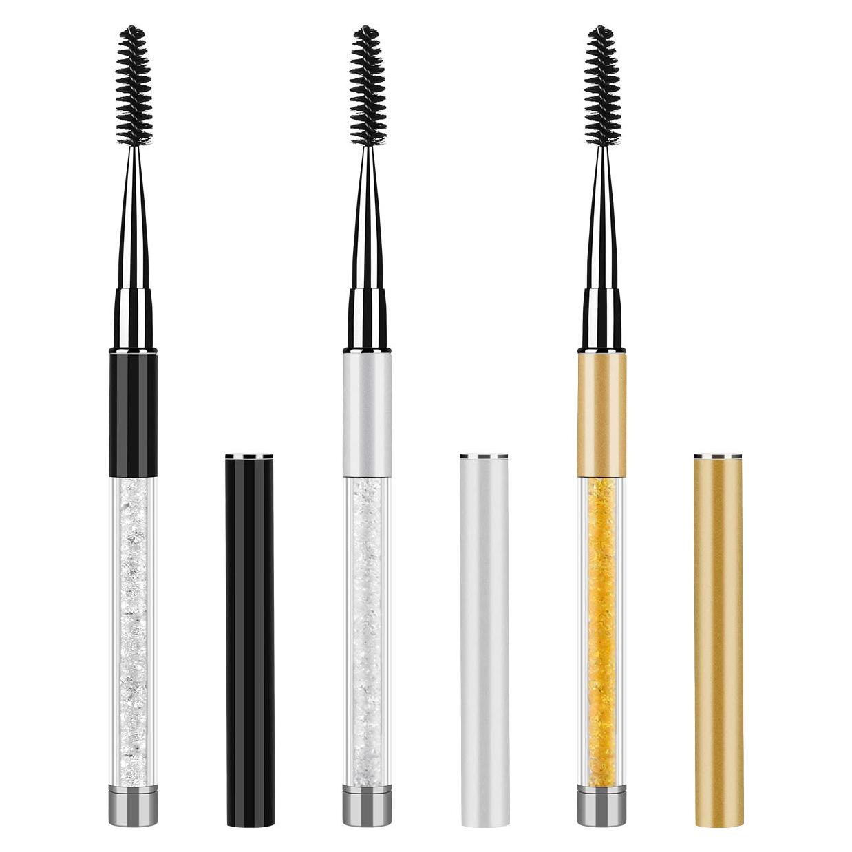 Cepillo de Ojos Tbestmax 3 Pcs con Tapa - Pestañas y Cejas