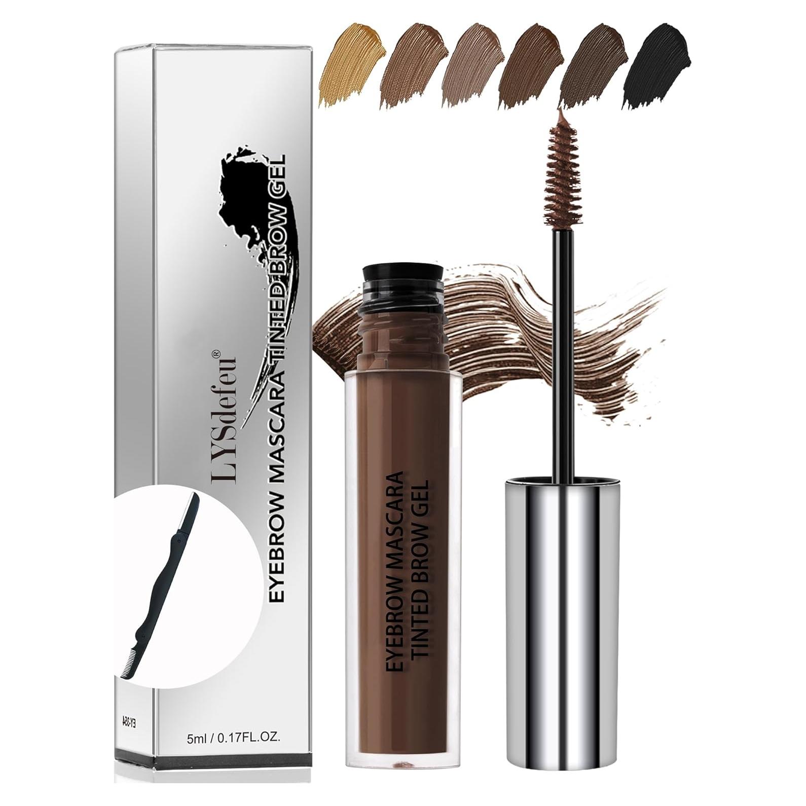 Gel para Cejas Teñido LYSdefeu 32g - A Prueba de Agua 04 Marrón Oscuro