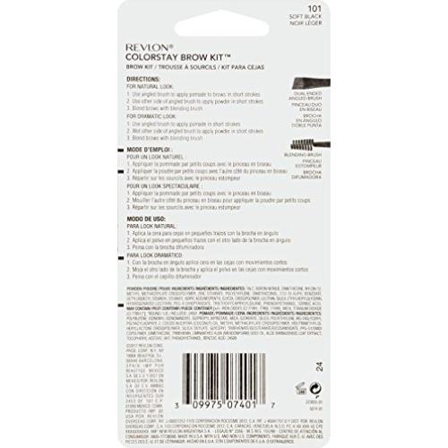 Kit de Cejas Revlon ColorStay Negro Suave 2.27 g