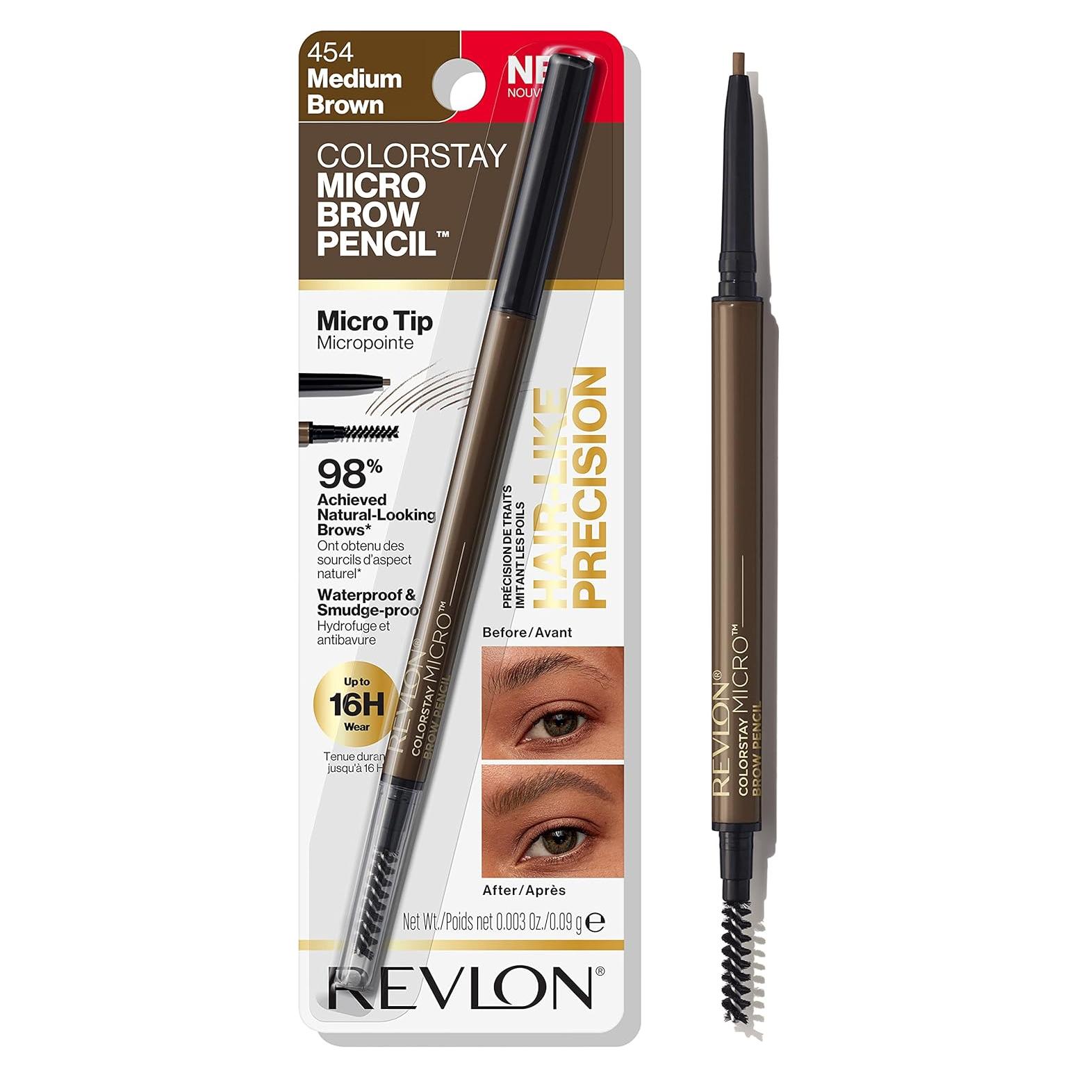 Lápiz de Cejas Micro ColorStay Revlon Marrón Medio 0.085g