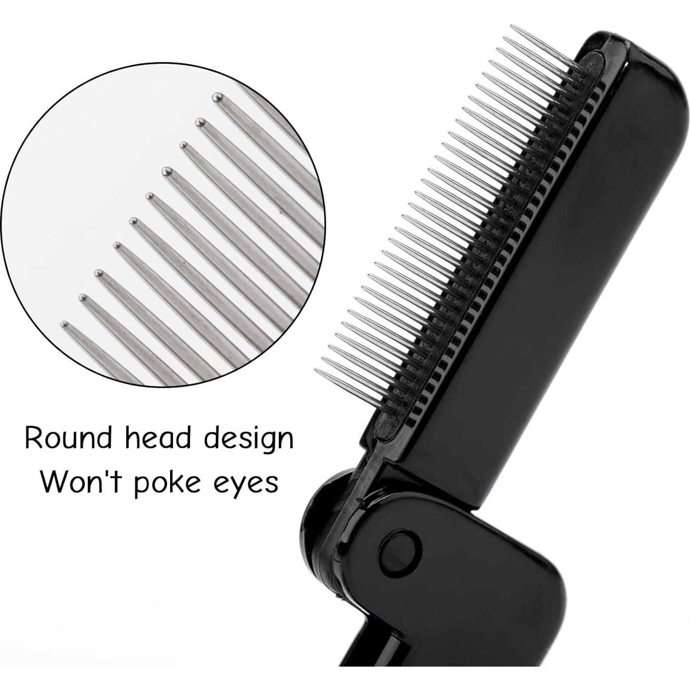 Peine Plegable para Pestañas G2PLUS 2PCS Metal Negro