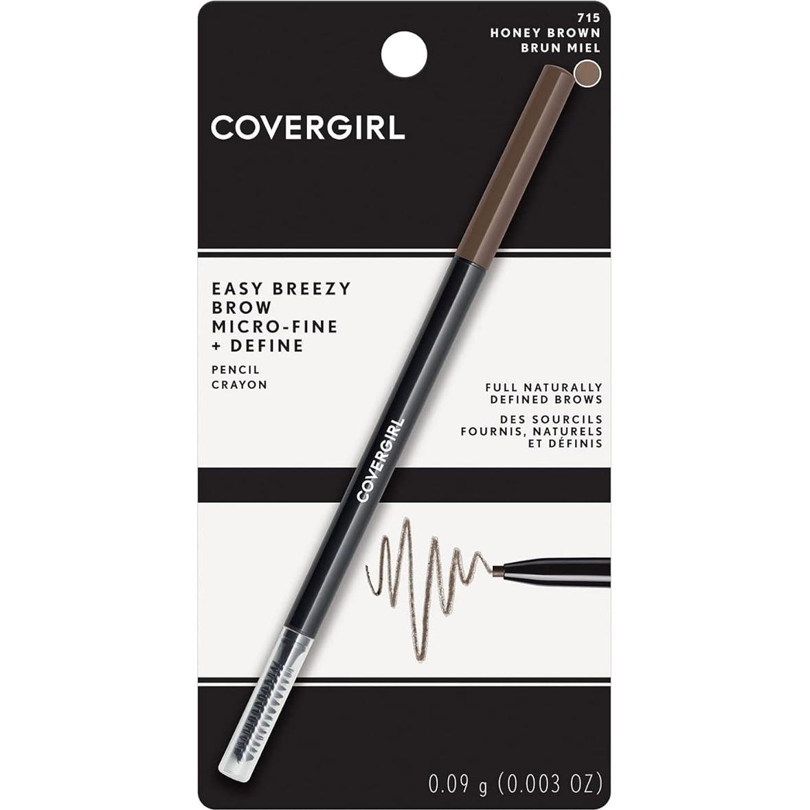 Lápiz de Cejas Micro-Fino Covergirl Marrón Miel 0.085 Gr