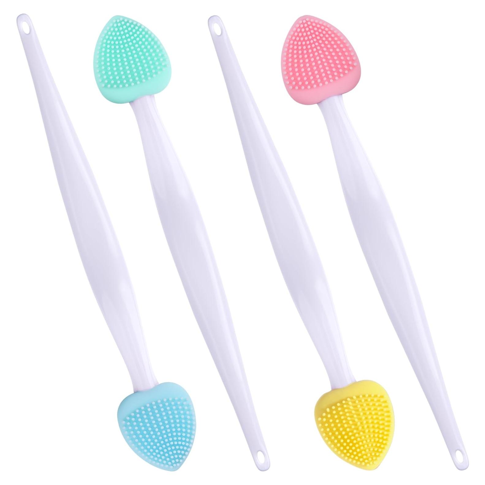 4 Cepillos Exfoliantes de Labios Winsyison de Silicona