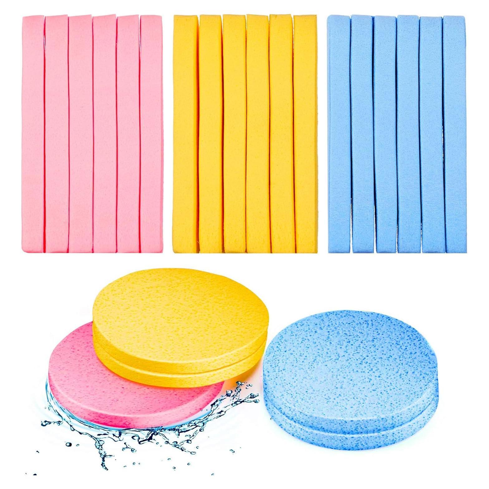 Esponjas Faciales Comprimidas Patelai 120 Piezas 8 cm