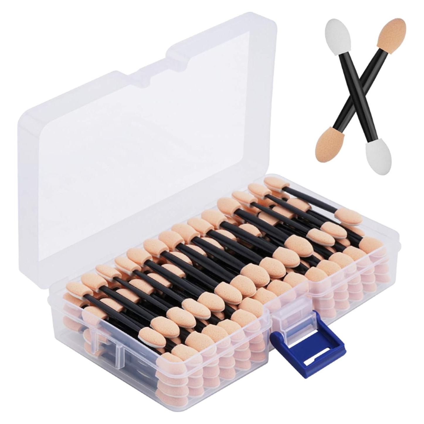 Aplicadores de Sombra de Ojos Desechables Cuttte 120 Pcs Negro