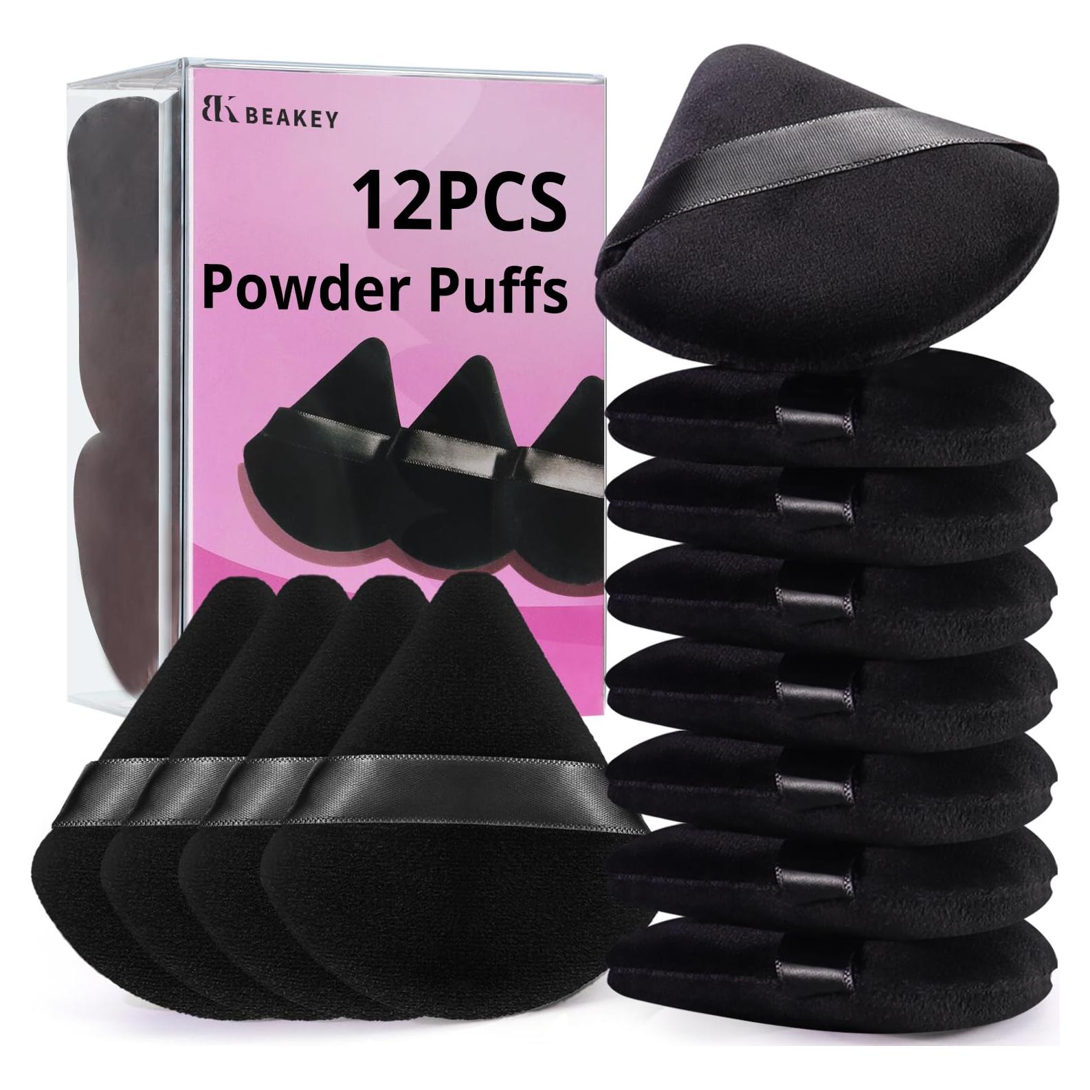 Esponjas de Maquillaje BEAKEY 12pcs Triangulares Ultra Suaves