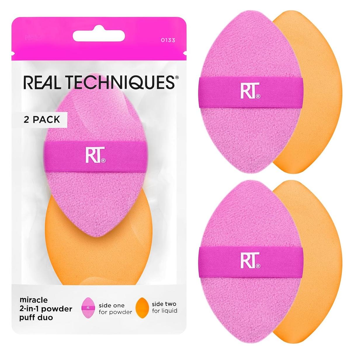 Puff de Maquillaje Real Techniques Miracle 2-En-1 - 2 Piezas