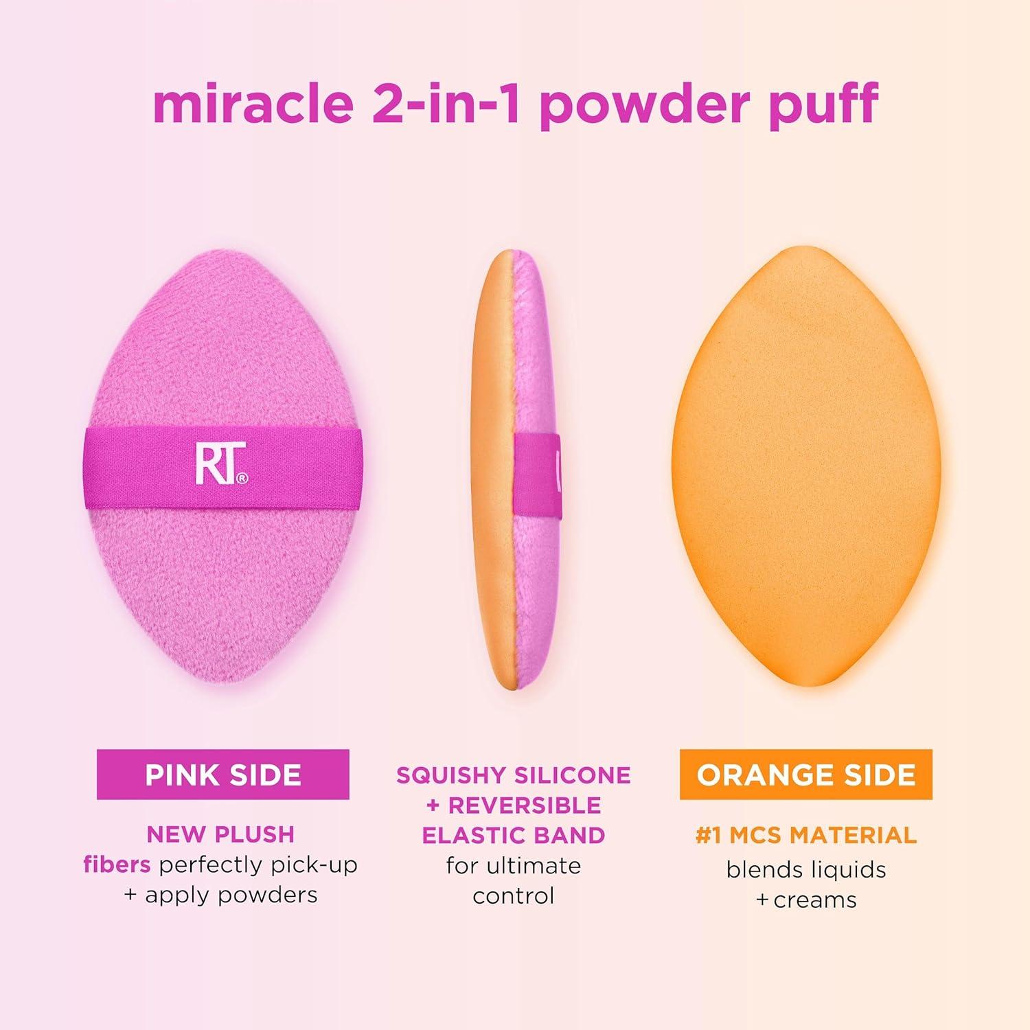 Puff de Maquillaje Real Techniques Miracle 2-En-1 - 2 Piezas