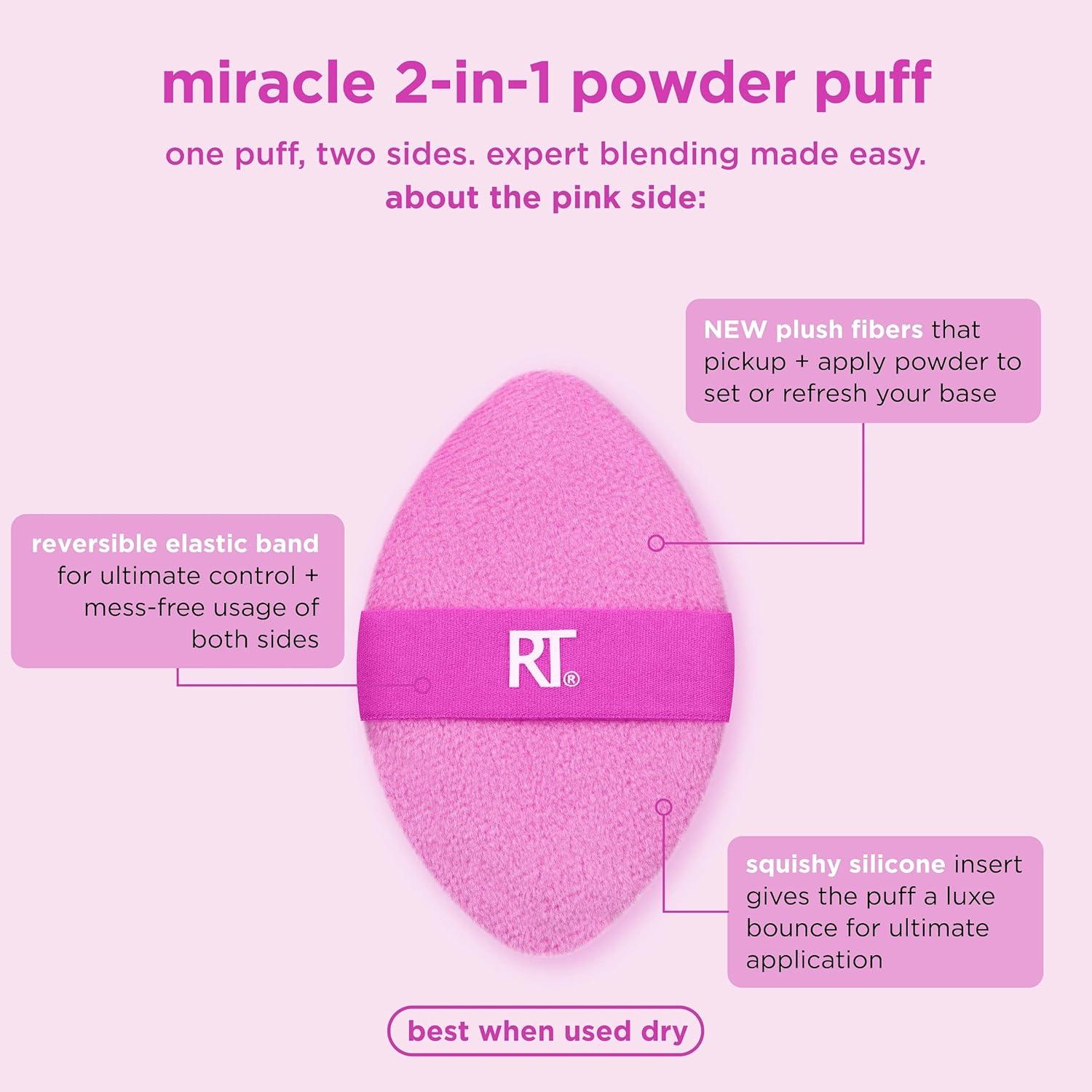 Puff de Maquillaje Real Techniques Miracle 2-En-1 - 2 Piezas