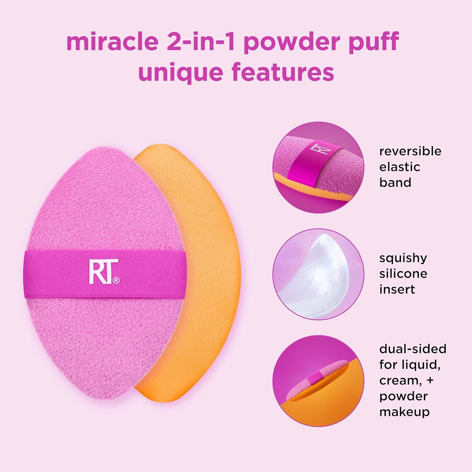 Puff de Maquillaje Real Techniques Miracle 2-En-1 - 2 Piezas