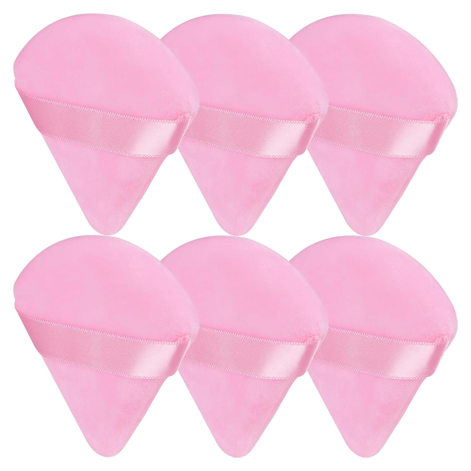Esponja de Maquillaje Triangular JOLY 6Pcs Rosa - Aplicación Precisa