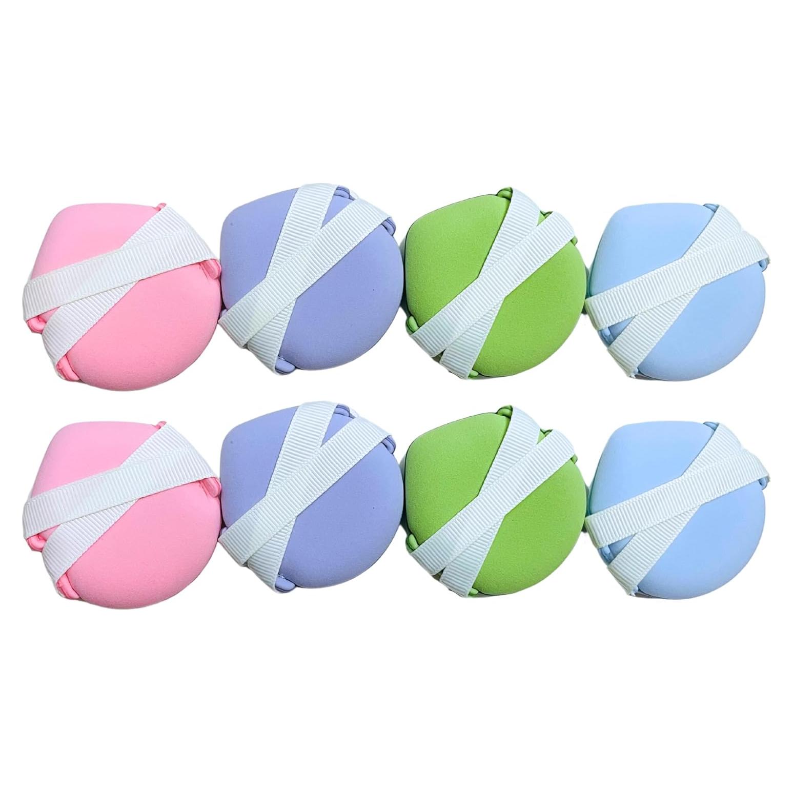 Paquete de 8 Esponjas de Maquillaje QNZLIGHT - Uso Húmedo y Seco