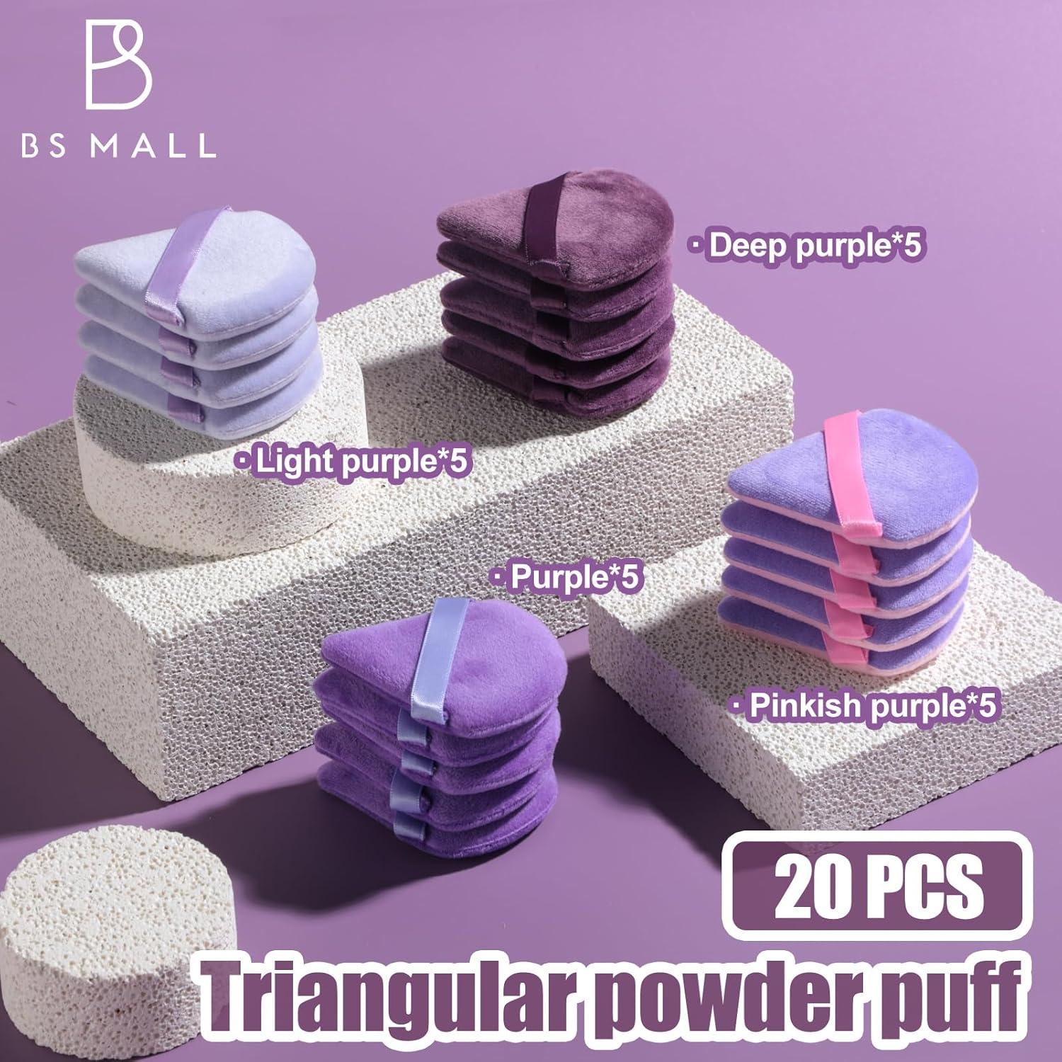 Set de Esponjas de Maquillaje BS-MALL 20 Piezas Triángulos Puff