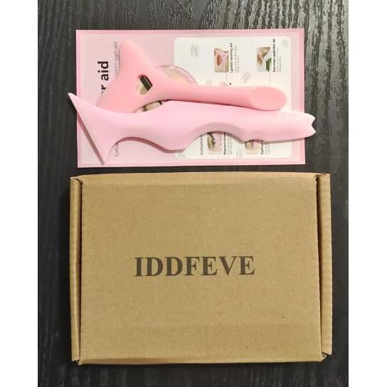 Set de Plantillas de Delineador IDDFEVE 2 Pcs Silicona Rosa