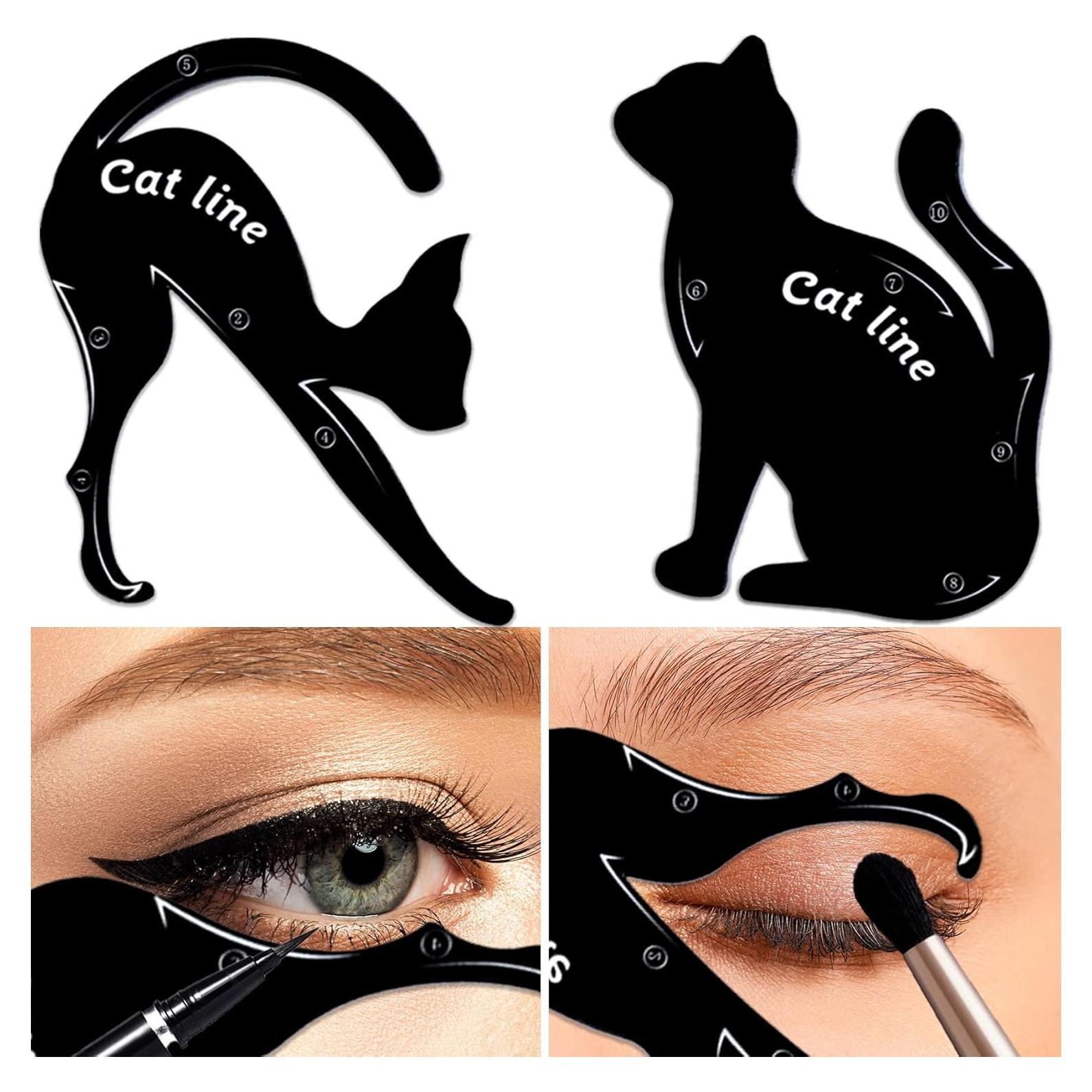 Plantillas de Eyeliner TailaiMei de Silicona Suave - 2 Piezas