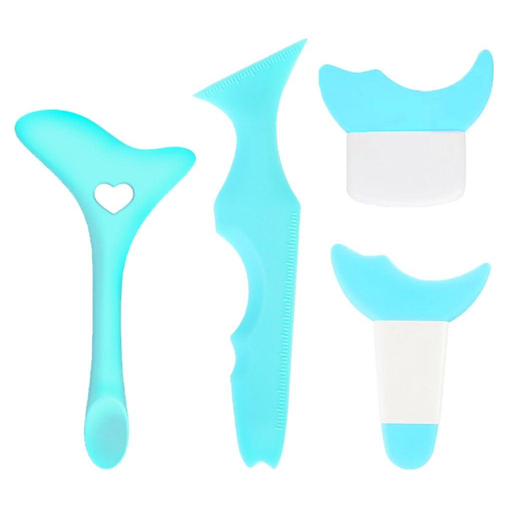 Juego de Placas de Delineador YRAKZOIN 4 PCS Silicona Menta