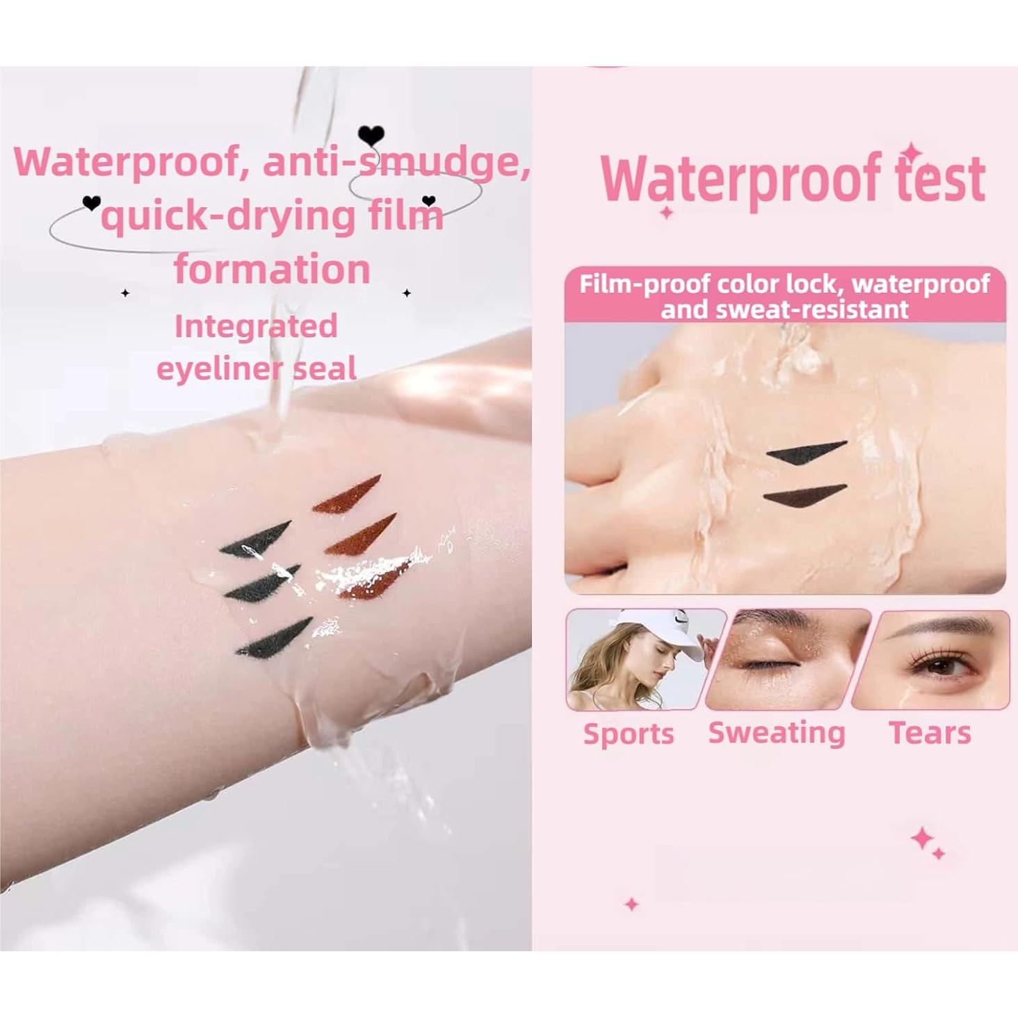 Set de Sello de Eyeliner en Gel Negro - Herramienta Impermeable