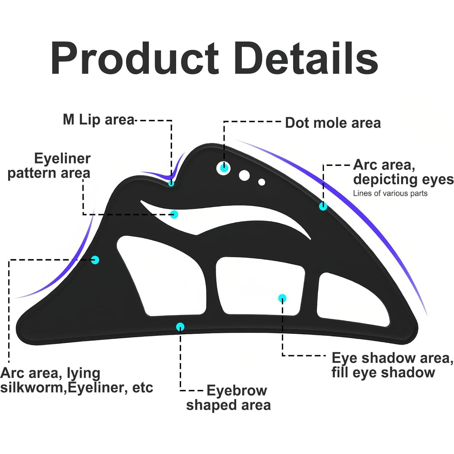 Kit de Plantillas para Sombras de Ojos Eyetour - 2 Piezas