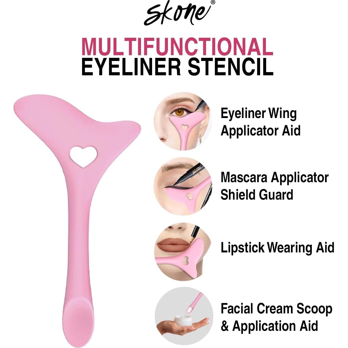 Plantilla de Eyeliner Skone Cosmetics - Herramienta Multifuncional Rosa