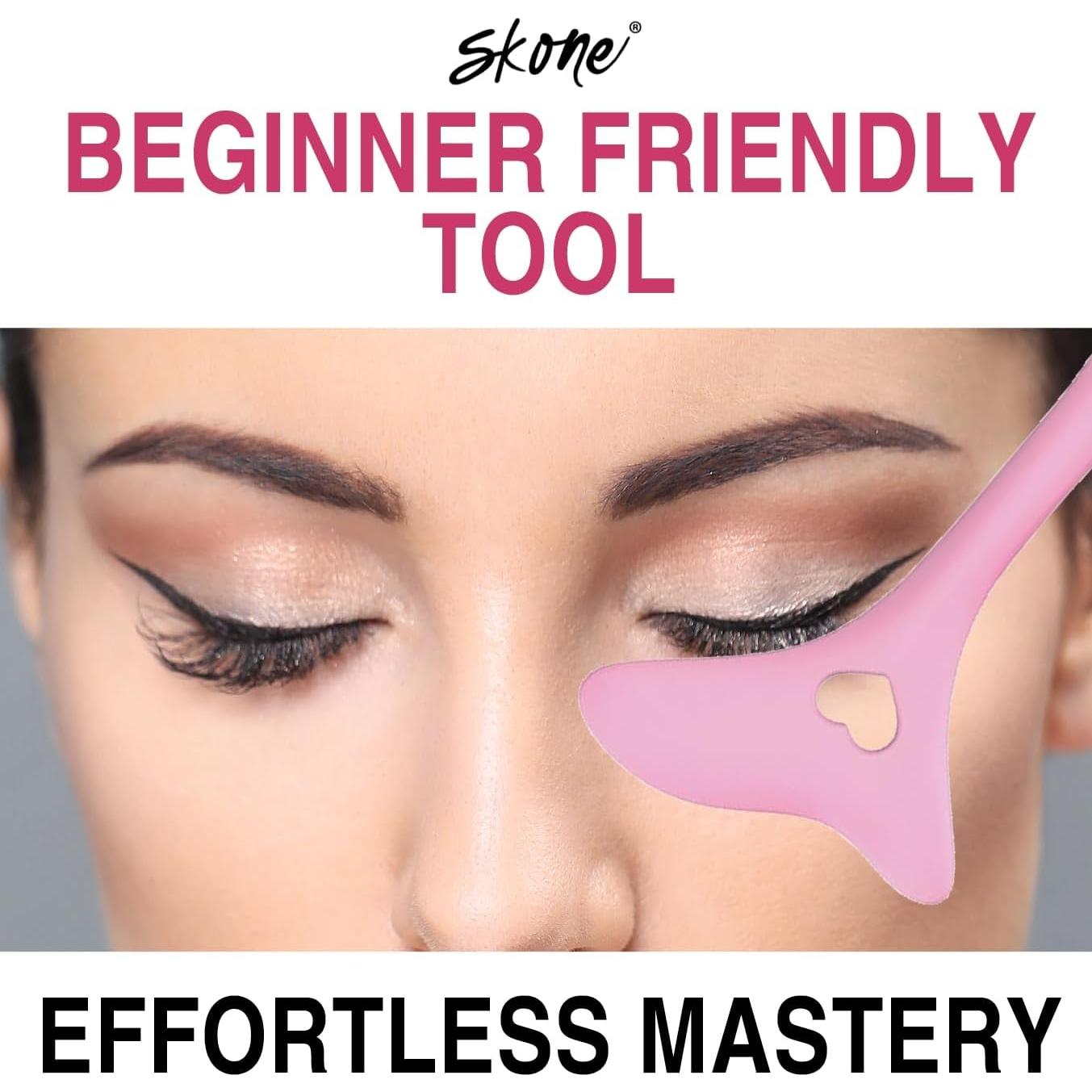 Plantilla de Eyeliner Skone Cosmetics - Herramienta Multifuncional Rosa