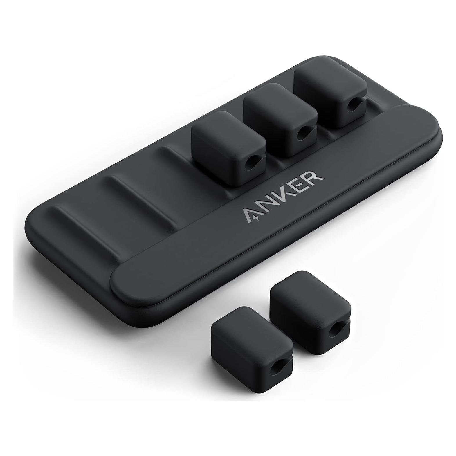 Organizador de Cables Anker A8891 - 5 Clips Magnéticos Negro