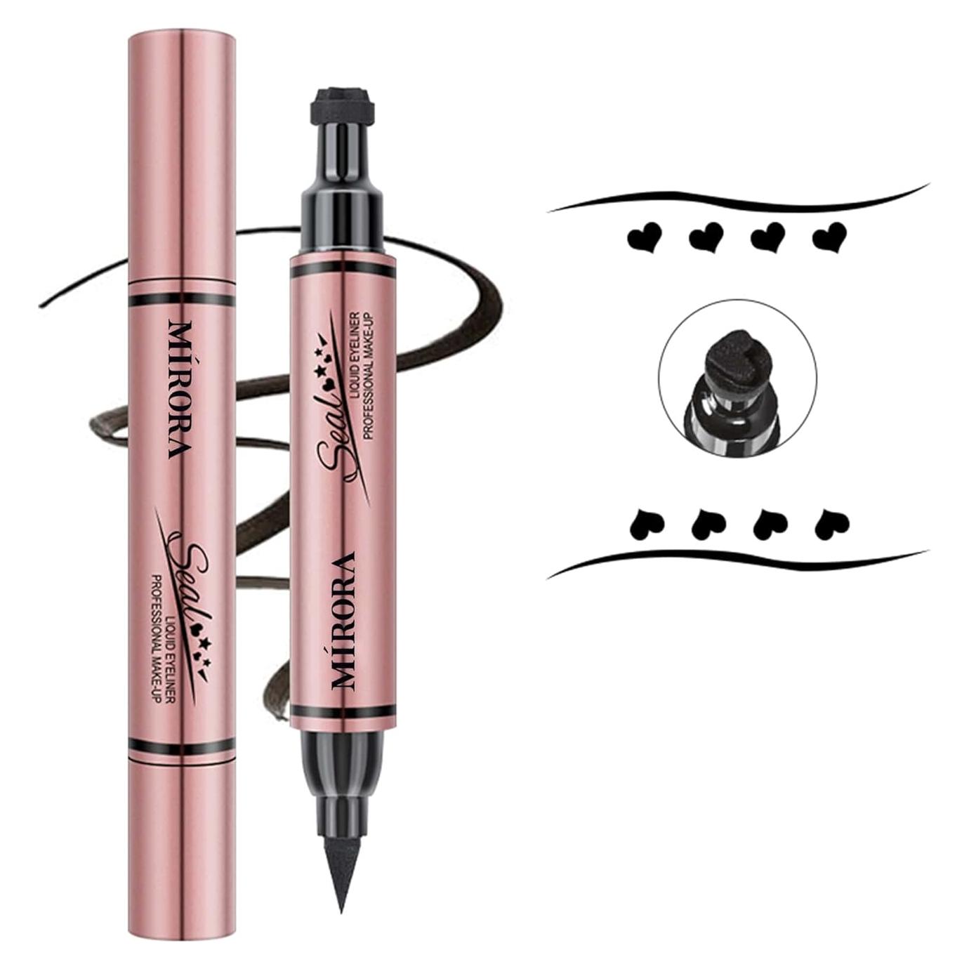 Sello de Eyeliner Multifuncional MIRORA Negro 10mm Resistente