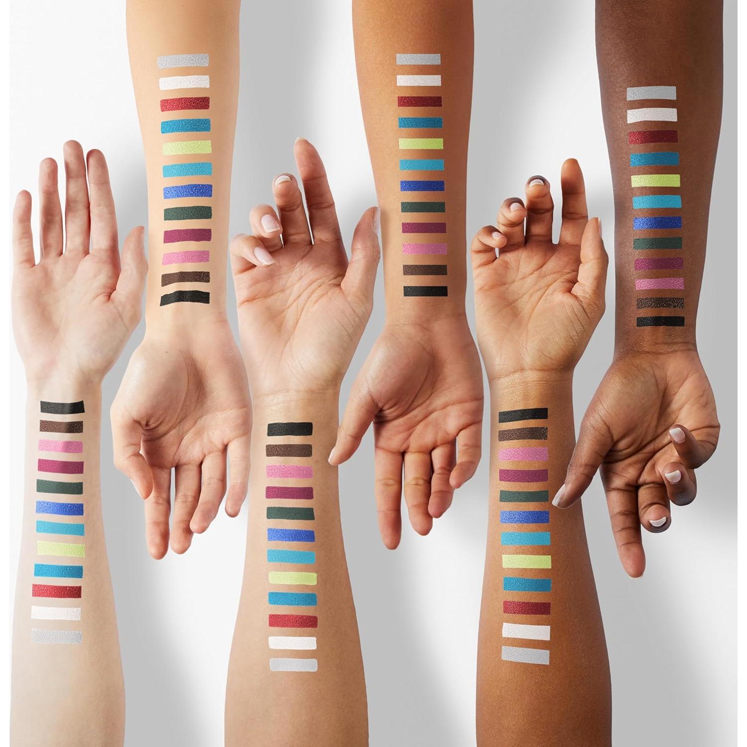 Set de 12 Lápices Delineadores de Ojos evpct - Resistente al Agua