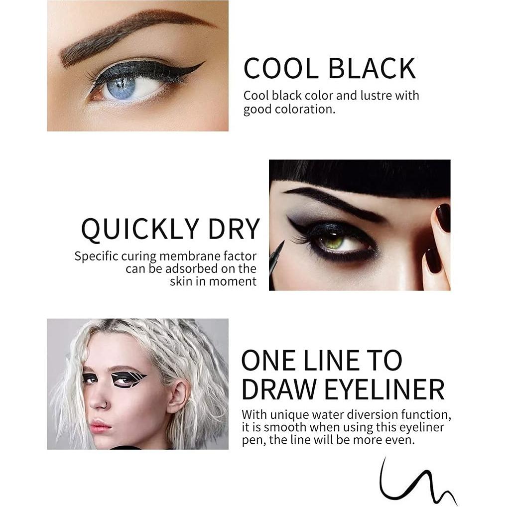 Set de 12 Lápices Delineadores de Ojos evpct - Resistente al Agua