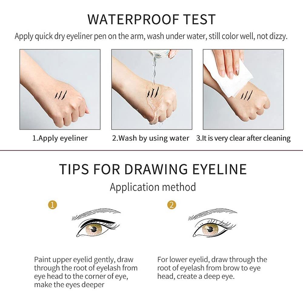 Set de 12 Lápices Delineadores de Ojos evpct - Resistente al Agua