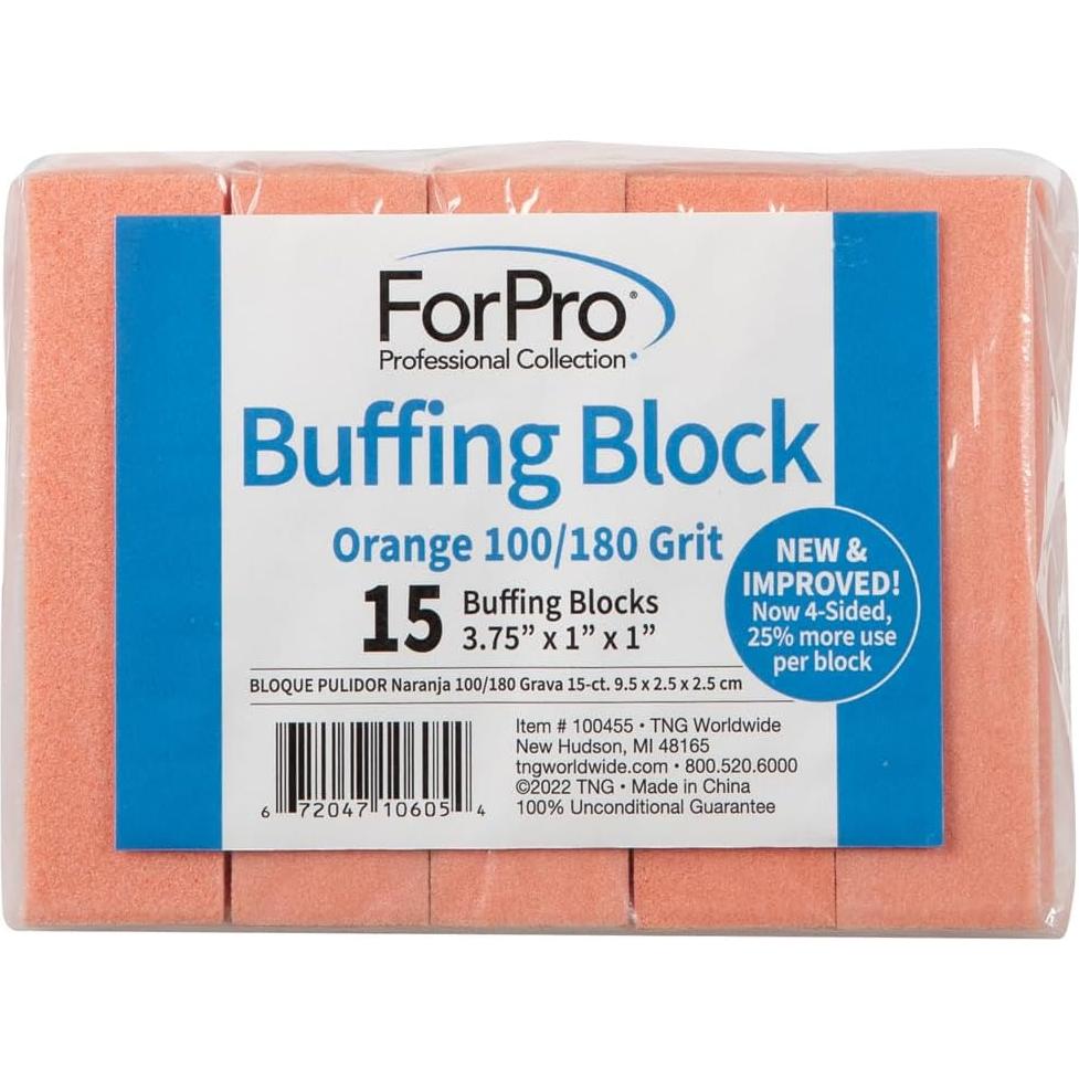 Bloque de Pulido ForPro Naranja 100/180 Grano 15 Unidades