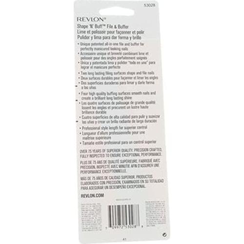 Lima de Uñas Revlon Beauty Tools - 2 Paquete, Pulido 4 Pasos