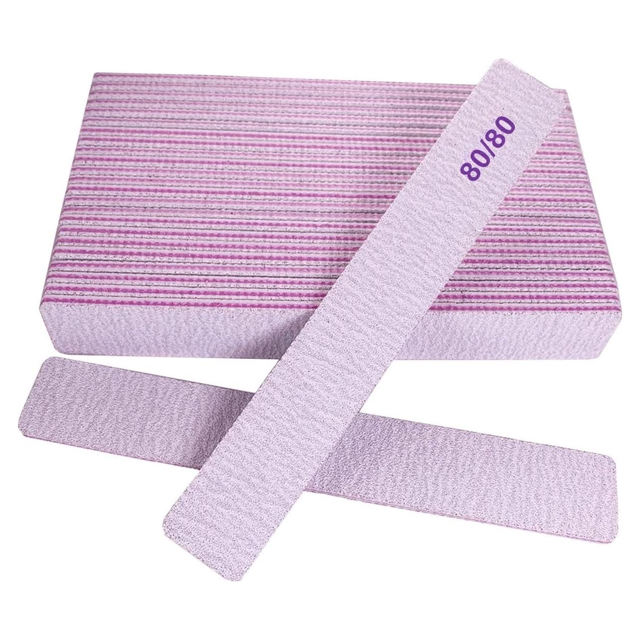 Limas de Uñas 80/80 Grit GigaGround - 12 Piezas Reutilizables