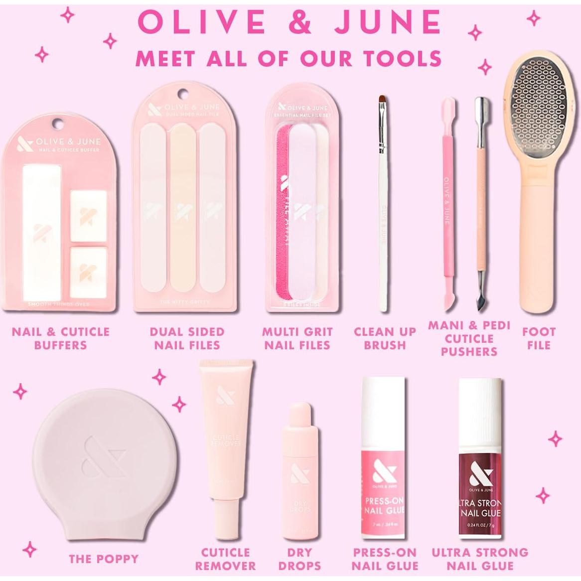 Paquete de Pulidores Olive & June | 1 Completo + 2 Mini